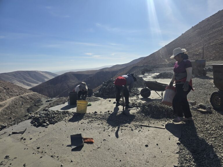 Artisanal female miners in Peru